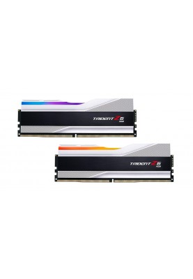 Модуль пам`ятi DDR5 2x16GB/6400 G.Skill Trident Z5 RGB Silver (F5-6400J3239G16GX2-TZ5RS)