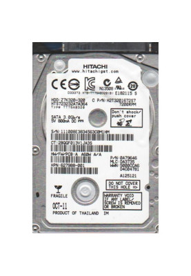 Накопичувач HDD 2.5" SATA  320GB Hitachi (HGST) Travelstar Z7K320 7200rpm 16MB (HTS723232A7A364) Ref