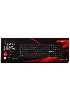Клавіатура FrimeCom K15 Ukr Black USB