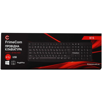 Клавіатура FrimeCom K15 Ukr Black USB Клавіатура FrimeCom K15 Ukr Black USB