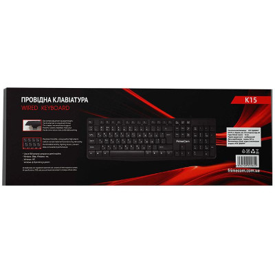 Клавіатура FrimeCom K15 Ukr Black USB Клавіатура FrimeCom K15 Ukr Black USB