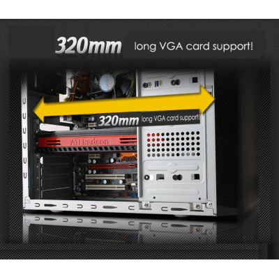 Корпус GameMax ET-209-400W Black 400W