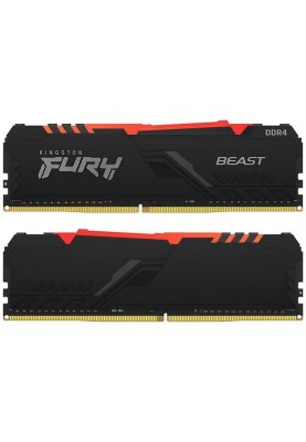 Модуль пам`ятi DDR4 2x16GB/3733 Kingston Fury Beast RGB Black (KF437C19BB1AK2/32)