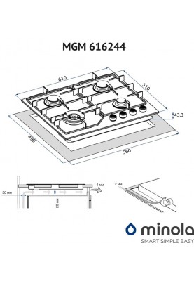 Варильна поверхня Minola MGM 616224 BL