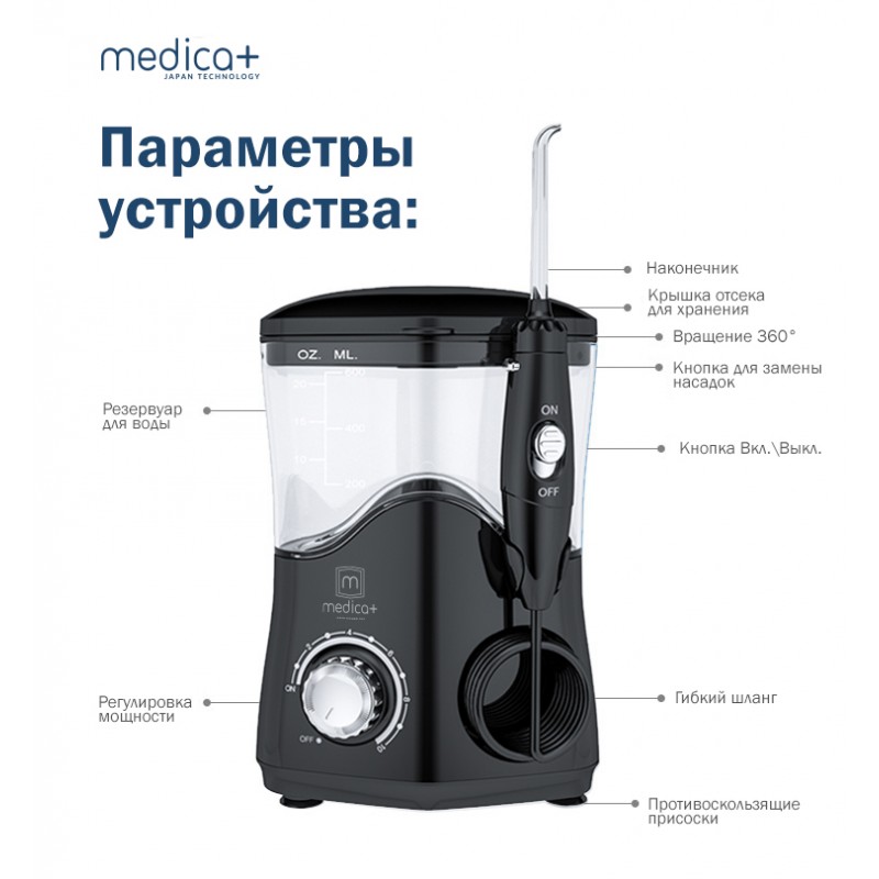 Стаціонарний іригатор Medica+ ProWater Stantion 7.0 (MP-102936)