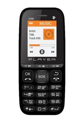 Мобiльний телефон 2E S180 2021 Dual Sim Black (688130243377)