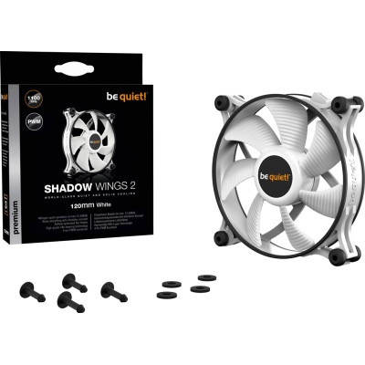 Вентилятор be quiet! Shadow Wings 2 120mm PWM White (BL089) Вентилятор be quiet! Shadow Wings 2 120mm PWM White (BL089)