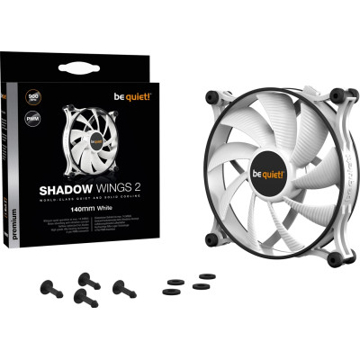 Вентилятор be quiet! Shadow Wings 2 140mm PWM White (BL091)