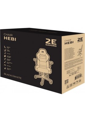 Крісло для геймерів 2E Gaming Hebi Black/White (2E-GC-HEB-BKWT)