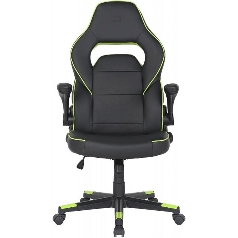 Кресло для геймеров 2E Gaming Hebi Black/Green (2E-GC-HEB-BK)