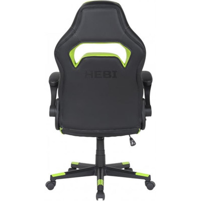 Крісло для геймерів 2E Gaming Hebi Black/Green (2E-GC-HEB-BK)