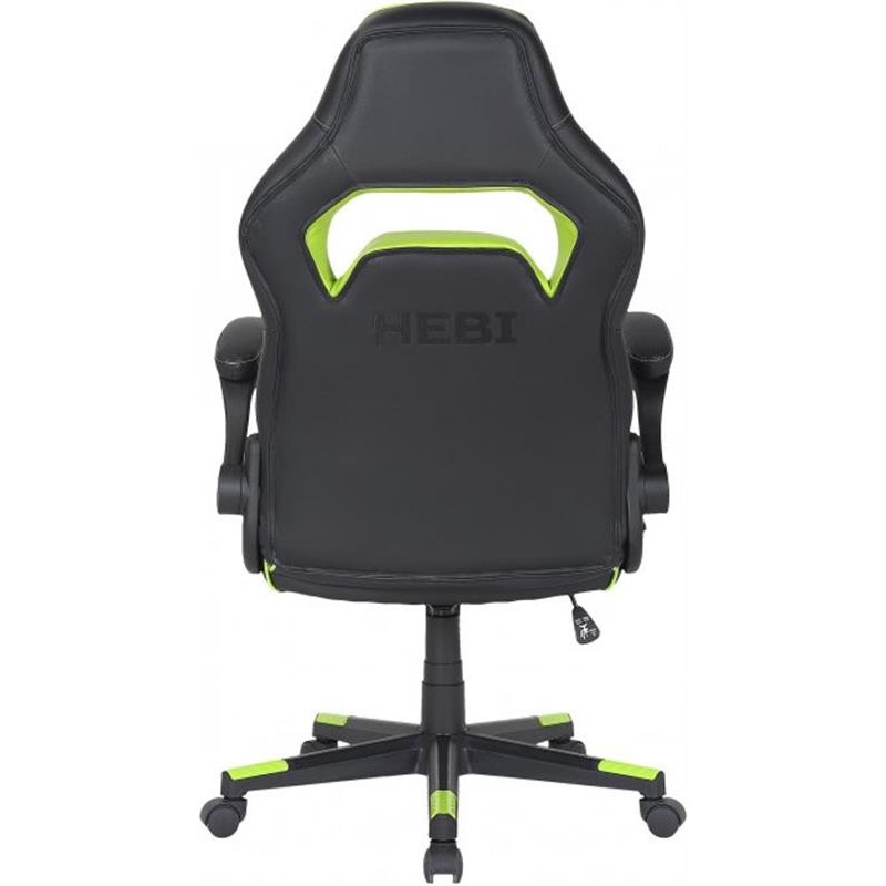 Кресло для геймеров 2E Gaming Hebi Black/Green (2E-GC-HEB-BK)