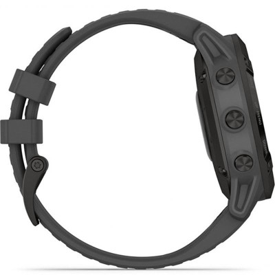 Смарт-годинник Garmin Fenix 6 Pro Solar Black with Slate Gray Band (010-02410-11)