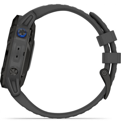 Смарт-годинник Garmin Fenix 6 Pro Solar Black with Slate Gray Band (010-02410-11)