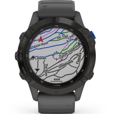 Смарт-годинник Garmin Fenix 6 Pro Solar Black with Slate Gray Band (010-02410-11)