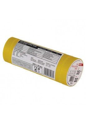 Стрічка ізоляційна EMOS ПВХ 15мм/10м жовта (F61516)