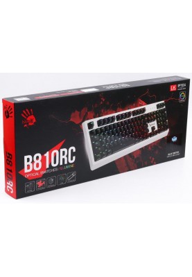 Клавіатура A4Tech Bloody B810RC White USB