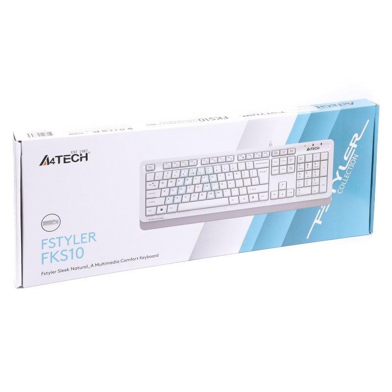 Клавіатура A4Tech Fstyler FKS10 White