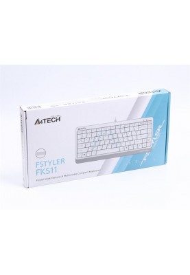 Клавіатура A4Tech Fstyler FKS11 White