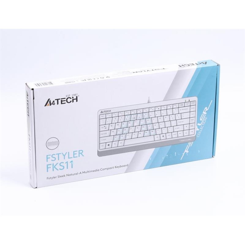 Клавіатура A4Tech Fstyler FKS11 White