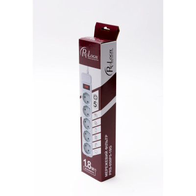 Фільтр живлення ProLogix (PRS-050P5-18G) 5 розеток, 1.8 м, сірий