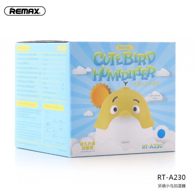 Зволожувач повітря Remax RT-A230 Cute Bird Humidifier рожевий (6954851294450)