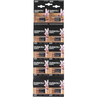 Батарейка Duracell Basic AAA/LR03 BL 2шт (відривна, 2*10)