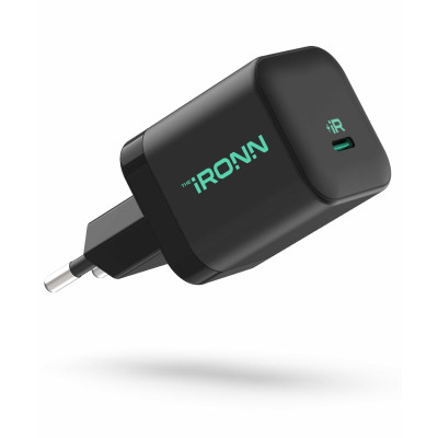 Мережевий зарядний пристрій iRONN 20W Type-C Black (X002V94VTP)