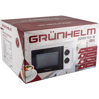 Мікрохвильова піч Grunhelm 20MX708-W White