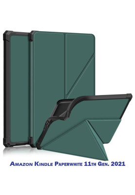 Чохол-книжка BeCover Ultra Slim Origami для Amazon Kindle Paperwhite 11th Gen. 2021 Dark Green (707220)