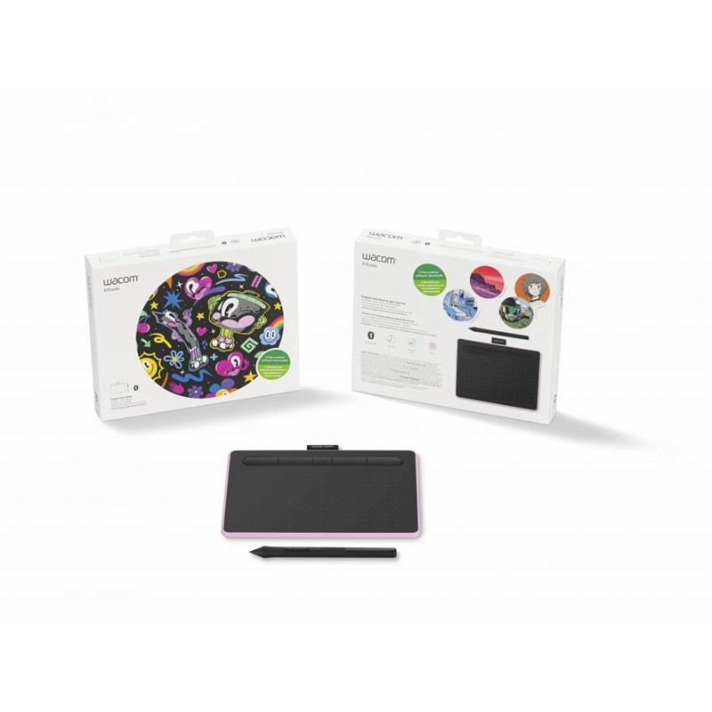 Графический планшет Wacom Intuos M Bluetooth Pink (CTL-6100WLP-N)