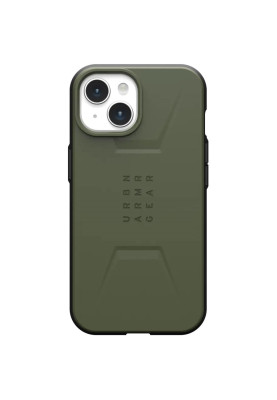 Чохол-накладка Urban Armor Gear Civilian Magsafe для Apple iPhone 15 Olive (114287117272)