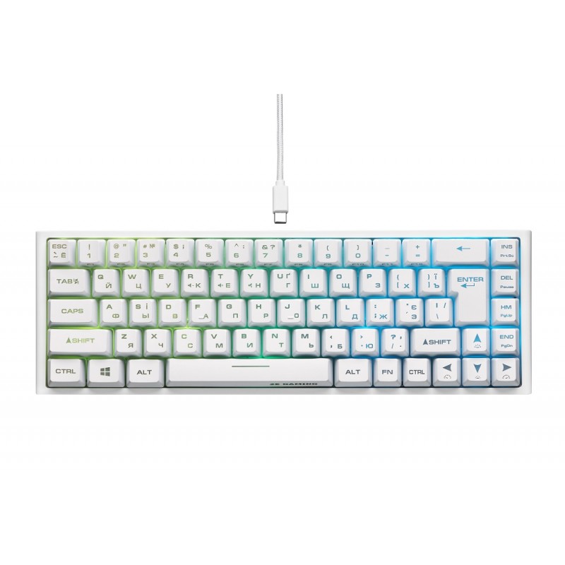 Клавіатура 2E Gaming KG350UWT RGB White (2E-KG350UWT)