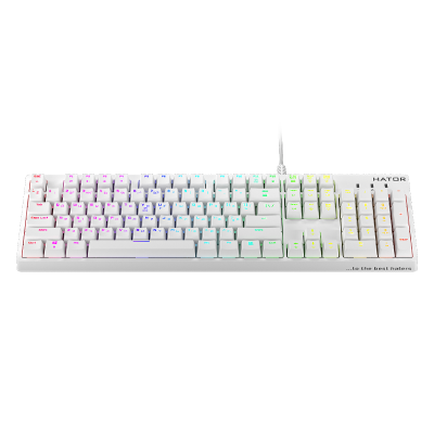 Клавиатура Hator Rockfall EVO Kailh Optical Ukr (HTK-615) White USB