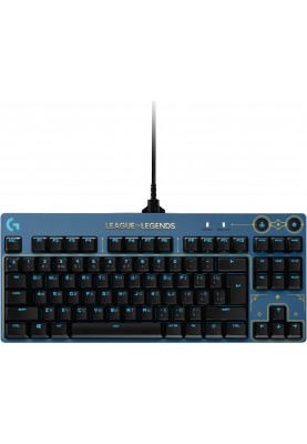 Клавiатура Logitech G Pro Mechanical Keyboard League of Legends Edition - LOL-WAVE2 Blue (920-010537)