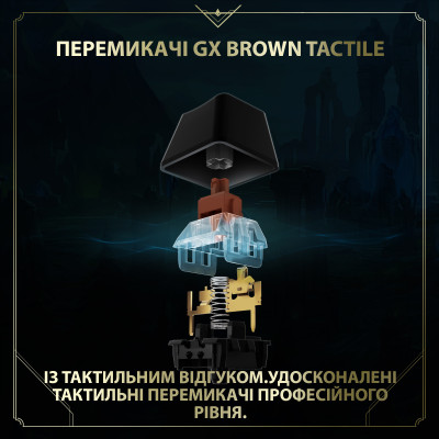 Клавiатура Logitech G Pro Mechanical Keyboard League of Legends Edition - LOL-WAVE2 Blue (920-010537)