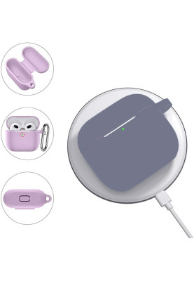 Чохол для навушників BeCover для Apple AirPods (3nd Gen) Light Purple (707183)