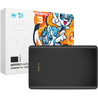 Графічний планшет Huion Inspiroy H420X + рукавичка