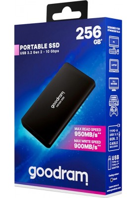 Накопичувач зовнішній SSD 2.5" USB  256GB GOODRAM HX100 (SSDPR-HX100-256)