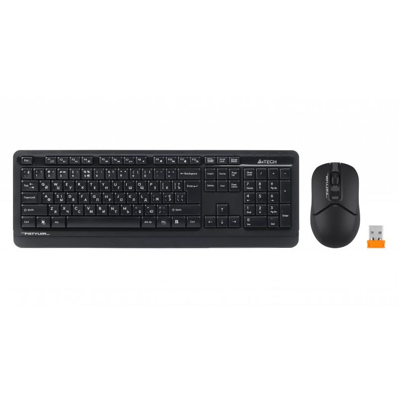 Комплект (клавіатура, миша) бездротовий A4Tech FG1012 Black USB