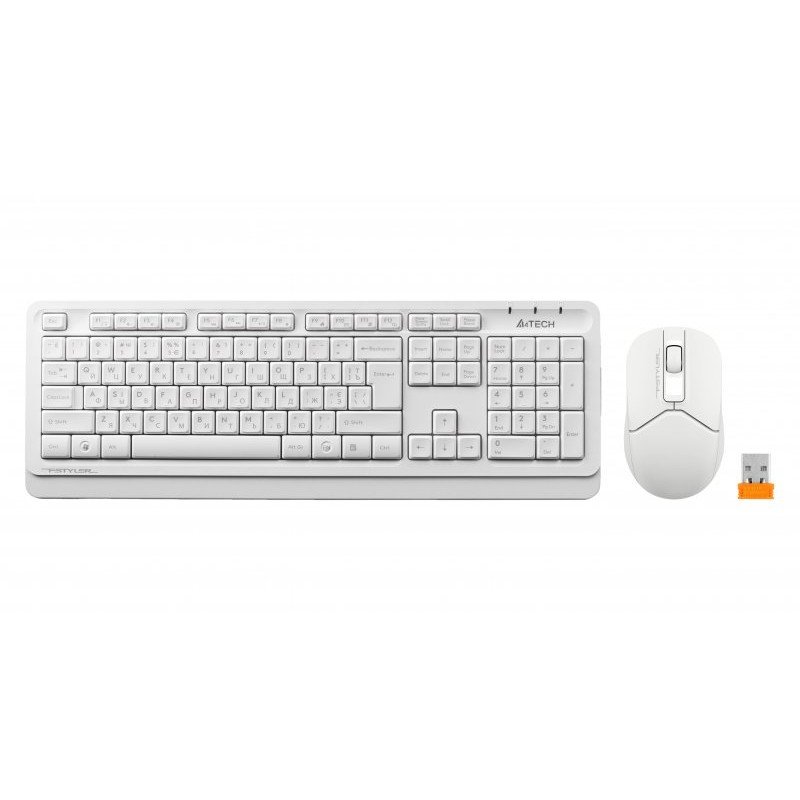 Комплект (клавіатура, миша) бездротовий A4Tech FG1012 White USB