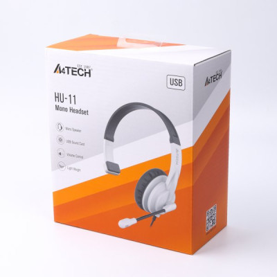 Моногарнітура A4Tech HU-11 Black + White