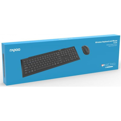 Комплект (клавіатура, миша) Rapoo 8210M Wireless Black