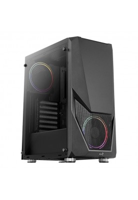 Корпус AeroCool Zauron Saturn FRGB-G-BK-v2 (ACCM-PV23023.11) Black без БЖ