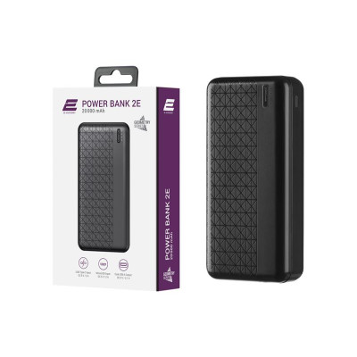Універсальна мобільна батарея 2E Geometry 20000mAh Black (2E-PB2072-BLACK)