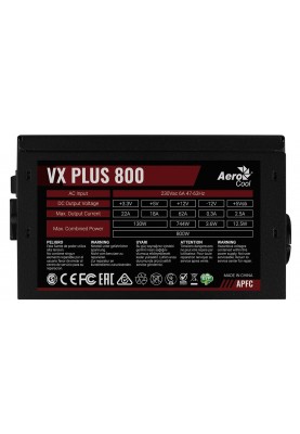 Блок живлення AeroCool VX Plus 800 800W