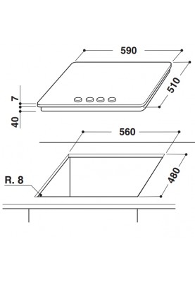 Варильна поверхня Whirlpool GMA 6422 IX