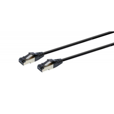 Патч-корд Cablexpert (PP8-LSZHCU-BK-5M) cat.8, S/FTP, літий, 50u "штекер із засувкою, 5 м, чорний