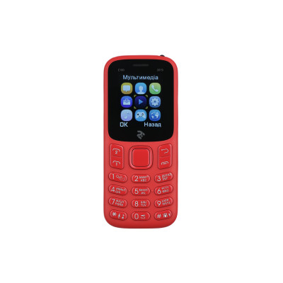 Мобiльний телефон 2E E180 2019 Dual Sim Red (680576170057)