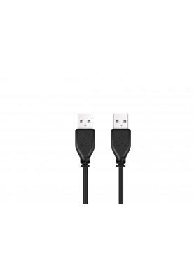 Кабель ProLogix (PR-USB-P-07-20-18m) USB 2.0 AM/AM, чорний, 1.8 м